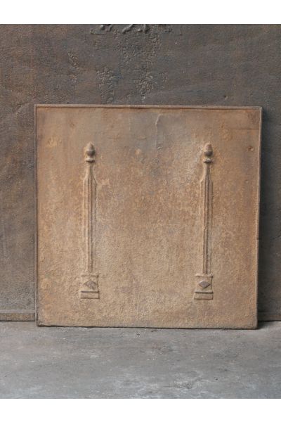 Plaque de Cheminée 'Colonnes de Liberté'