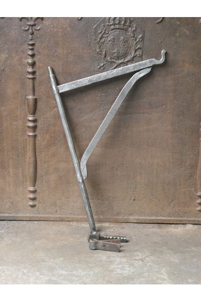 Potence Crémaillère Pivotante de Cheminée
