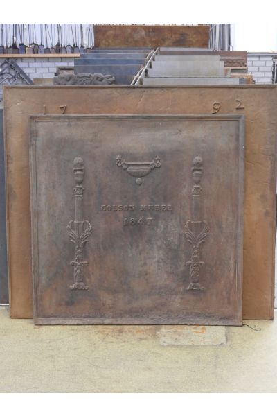 Plaque Fonte Néoclassique