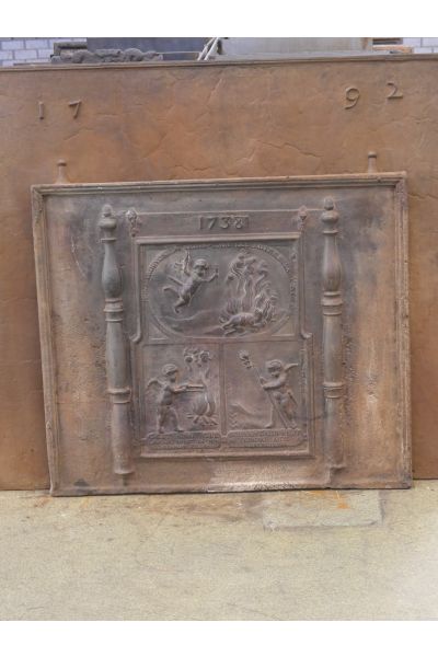 Plaque de Cheminée 'Allégorie de l'Amour'