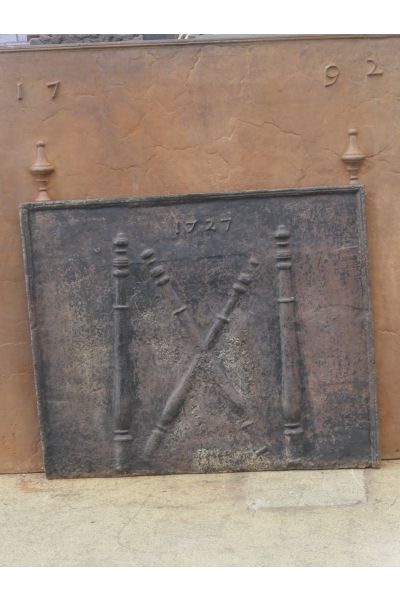 Plaque de Cheminée 'Croix de Saint André'