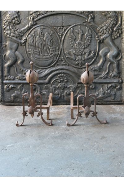 Chenets Art Nouveau
