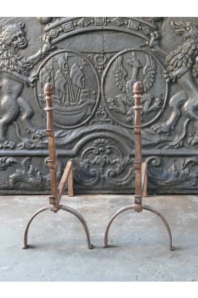 Chenets Louis XV