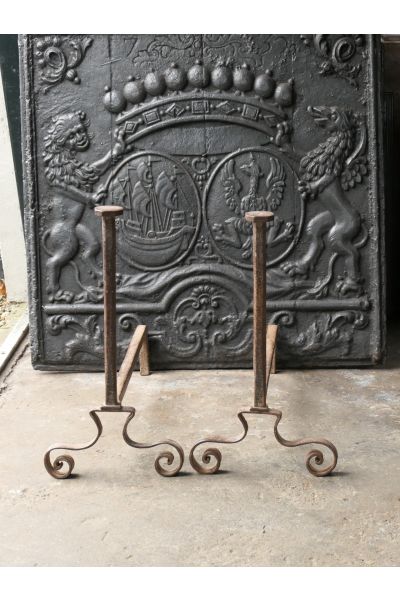 Chenets Louis XV
