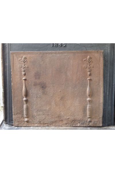 Plaque de Cheminée 'Piliers avec Décoration'