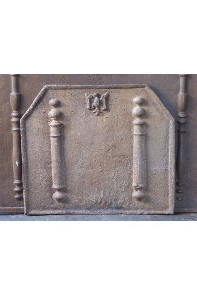 Plaque de Cheminée 'Piliers avec Décoration'