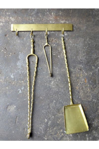 Ancien Serviteur Cheminée Néerlandais