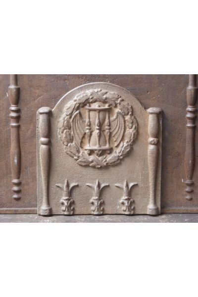 Plaque de Cheminée avec Blason