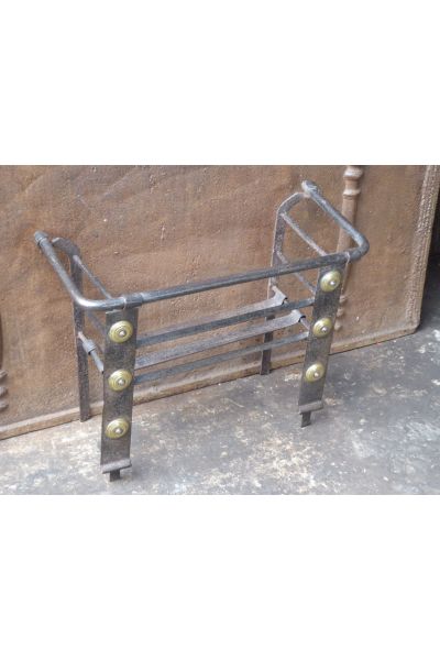 Grille Porte-bûches Style Cruccolini - Fer Forgé, Dimensions 50x35x13 Cm, Pour Cheminée, Design Simple Et Chic - 5