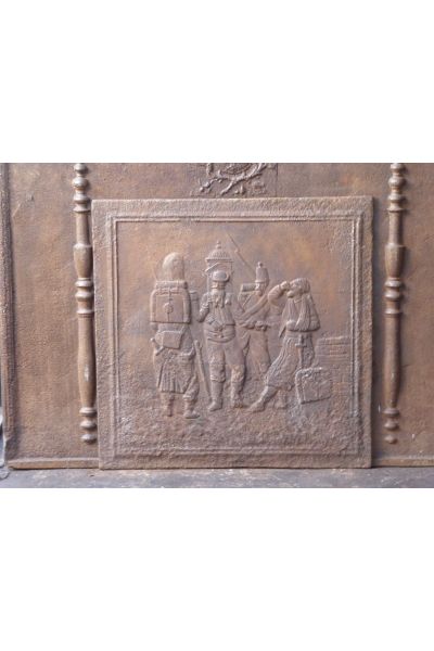 Plaque de Cheminée 'Soldats'