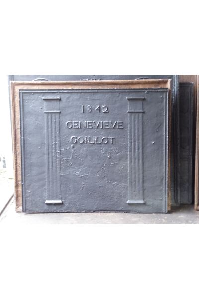 Plaque Fonte Néoclassique