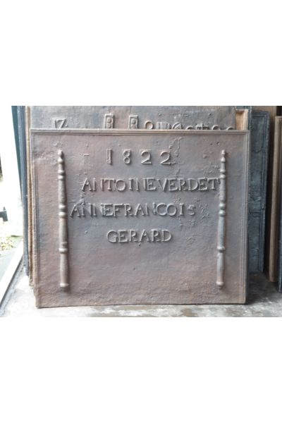 Plaque de Cheminée 'Mariage'