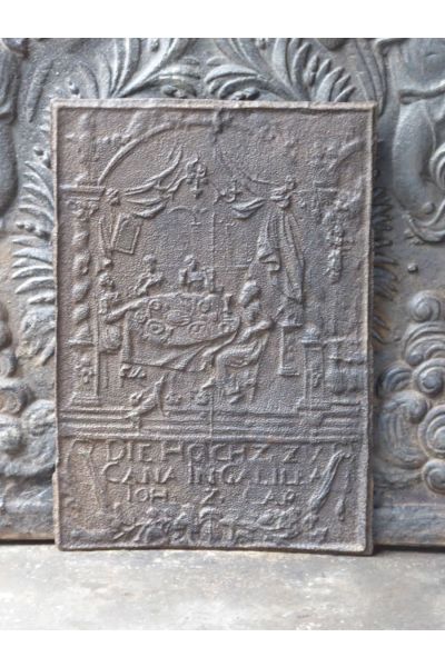Plaque de Cheminée 'Thème Religieux'