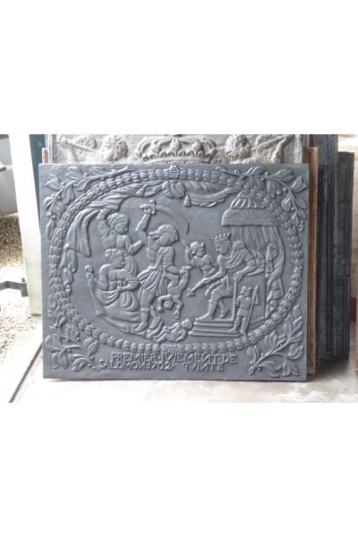 Plaque de Cheminée 'Jugement de Solomon'