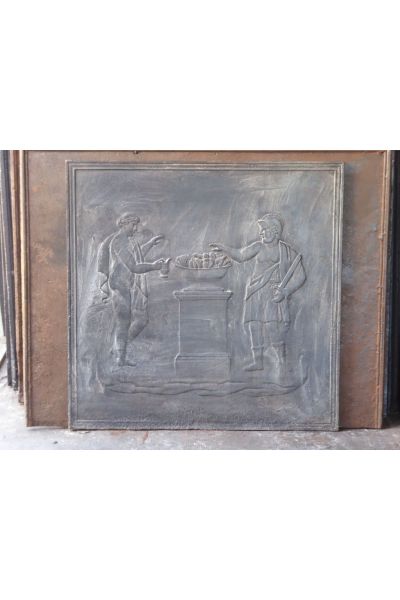 Plaque de Cheminée 'Scène Romaine'