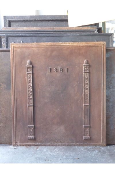 Plaque de Cheminée 'Année'