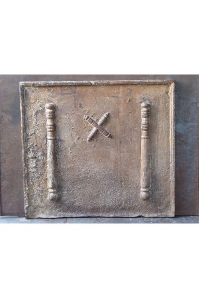 Plaque de Cheminée 'Croix de Saint André'