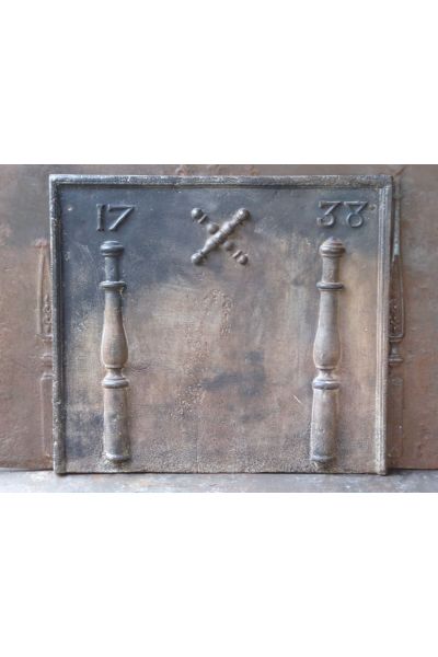Plaque de Cheminée 'Colonnes d'Hercule'