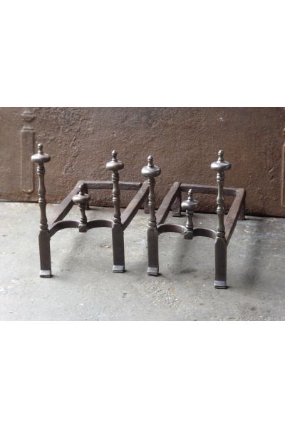 Anciens Chenets Fer Forgé