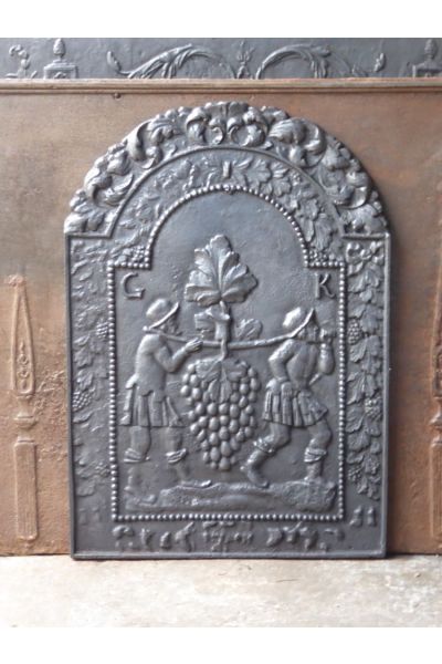 Plaque de Cheminée 'La Vendange'