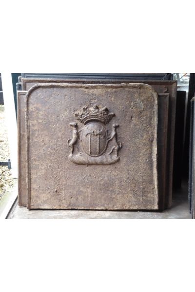 Plaque de Cheminée avec Blason