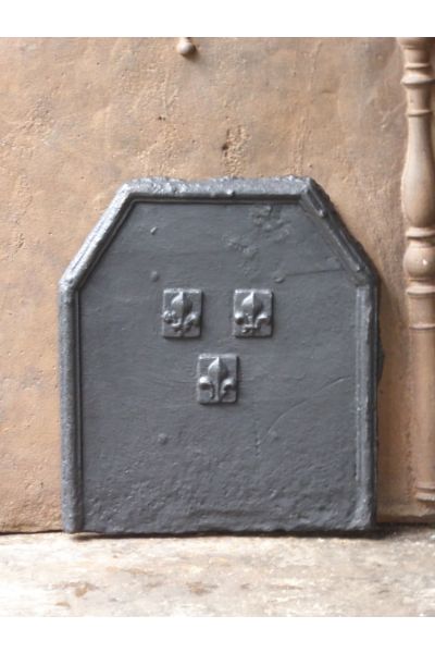 Plaque de Cheminée 'Fleurs de Lys'
