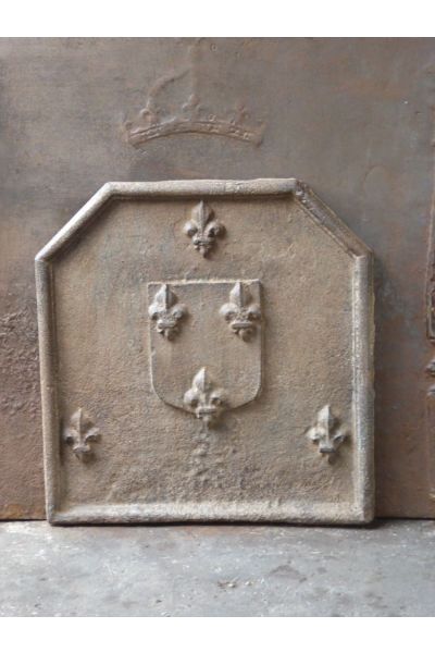 Plaque de Cheminée 'Fleurs de Lys'
