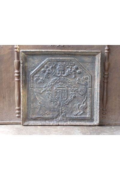 Plaque de Cheminée 'Armes de France et Navarre'