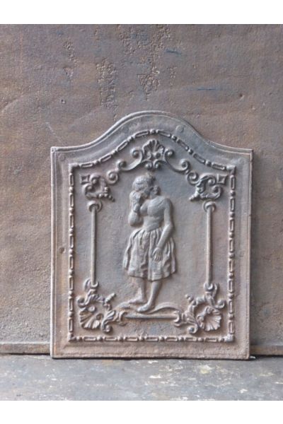 Plaque de Cheminée 'Femme'