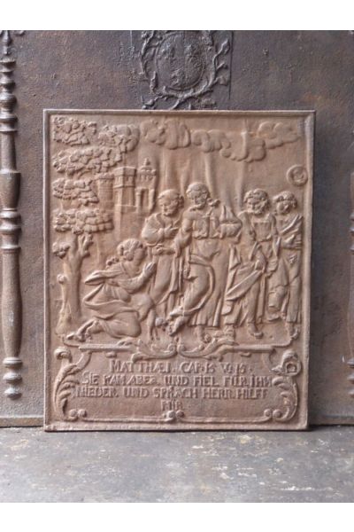 Plaque de Cheminée 'Thème Religieux'