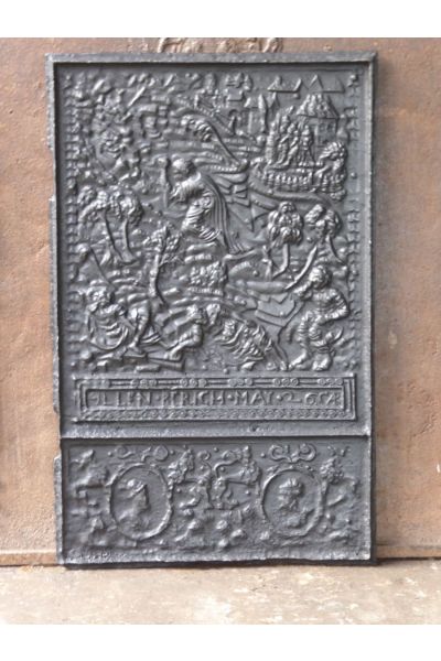 Plaque de Cheminée 'Scène Rurale'