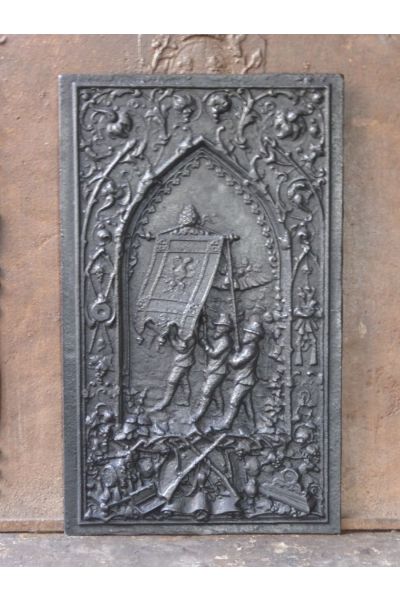 Plaque de Cheminée avec Blason