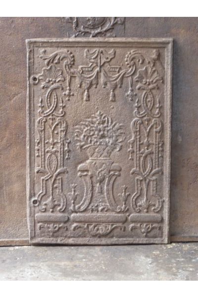 Plaque de Cheminée 'Panier de Fleurs'