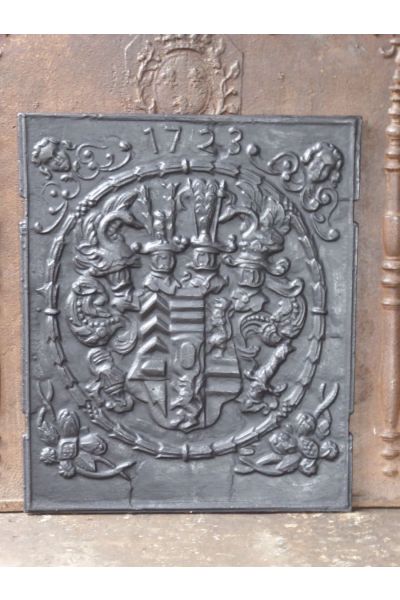 Plaque de Fonte avec Blason
