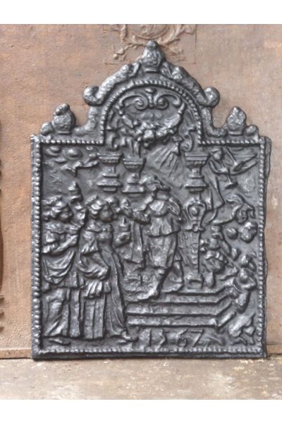 Plaque de Cheminée 'Thème Religieux'