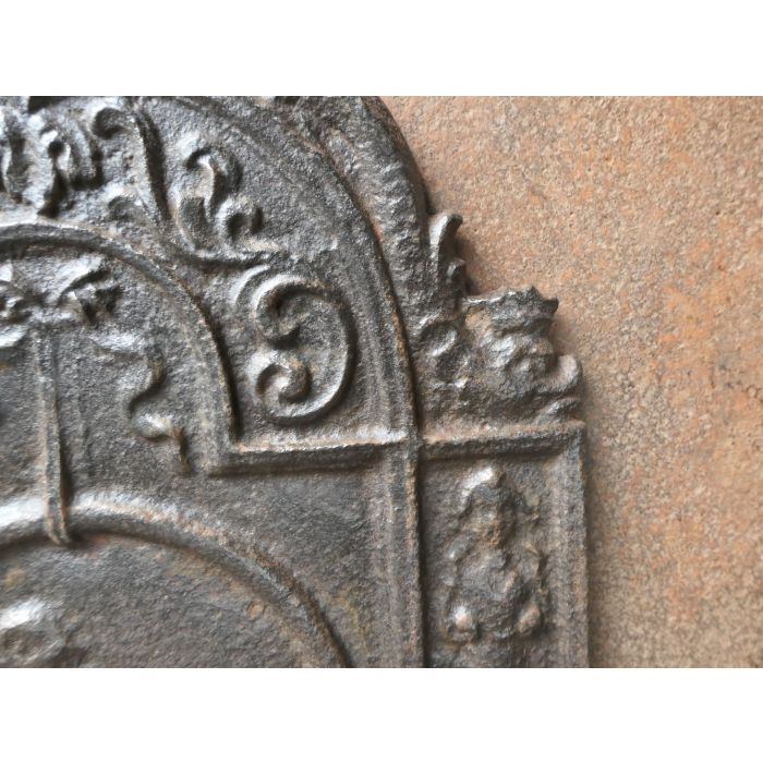 Plaque Cheminée Louis XIV en Fonte 