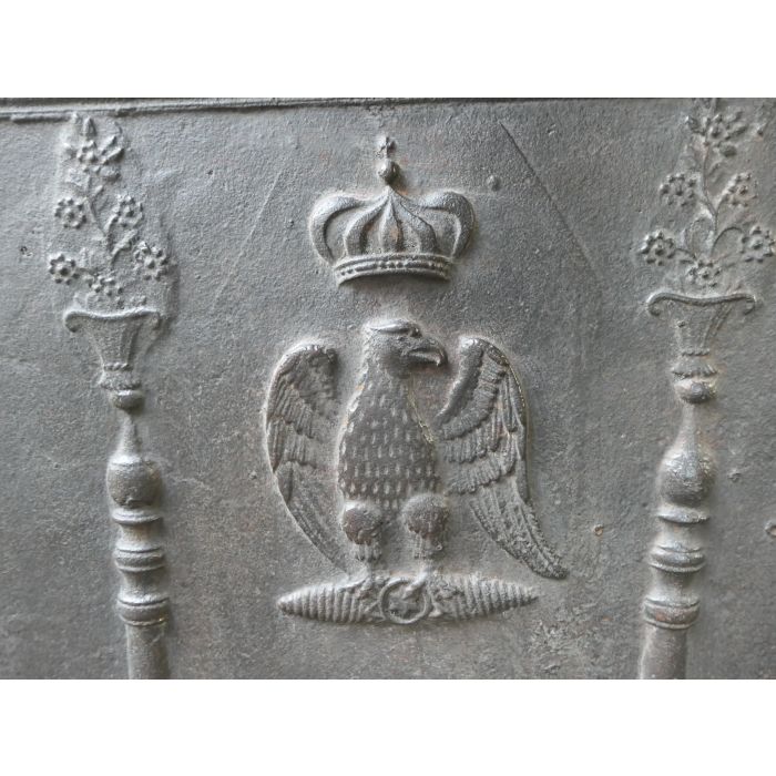 Plaque de Cheminée 'L'Aigle de Napoléon' en Fonte 