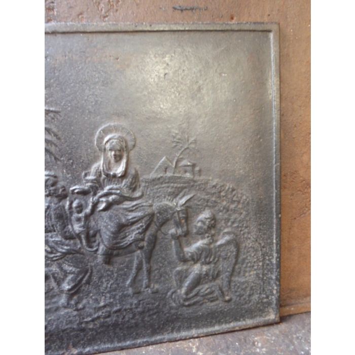 Plaque de Cheminée 'Marie et Joseph' en Fonte 