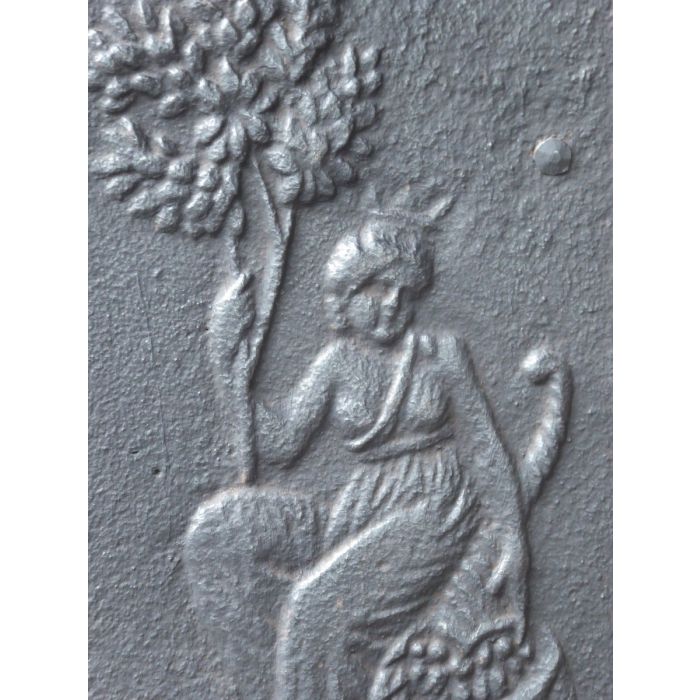 Plaque de Cheminée 'Cupidon et Cybèle' en Fonte 