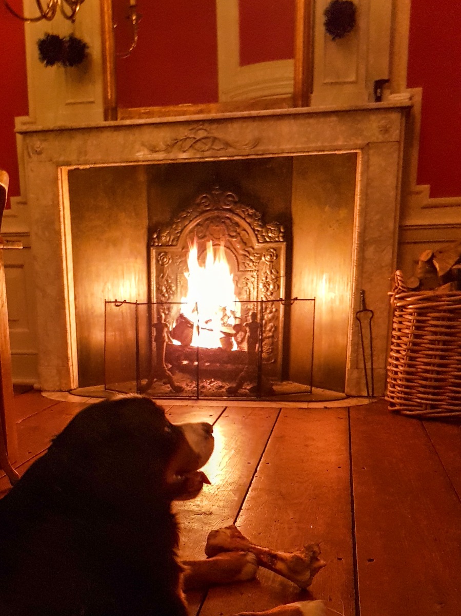 Pare feu francais dans une cheminée ancienne