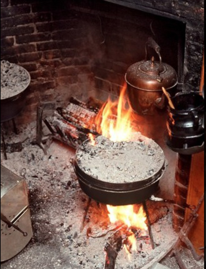 Four hollandais dans la cheminée