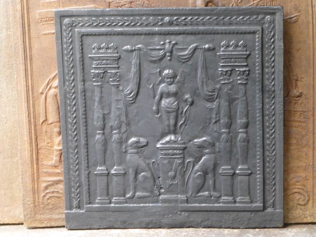 Plaque de cheminée époque empire