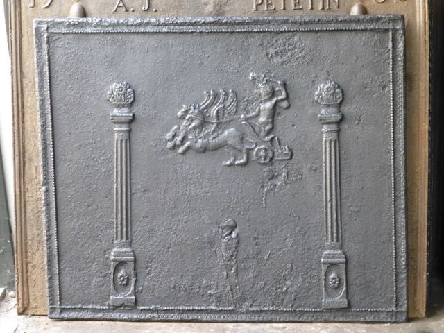 Plaque de cheminée empire